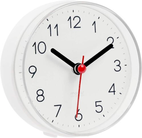 2WAY Silent Waterproof Bathroom Clock, Shower Clock, Wall Clock