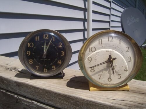 2 Westclox Big Ben Alarm Clocks Model 10039 Style 8