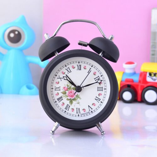 3-Inch Bell Alarm Clock Fashion Double/Twin Bell Creative Cute Bell Alarm Clock