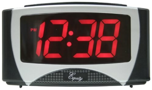 30029 Equity by La Crosse AC Powered 1.2" Red LED Display Digital Alarm Clock
