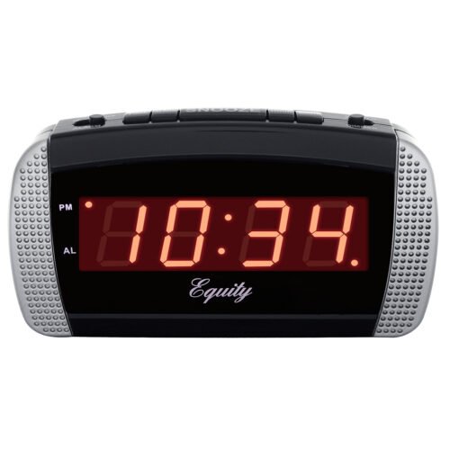 30240 Equity by La Crosse AC Powered Super Loud 0.9" Red LED Digital Alarm Clock