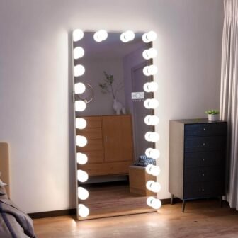 31.5 in. W x 69 in. H Rectangle Framed Full-Length Vanity with...