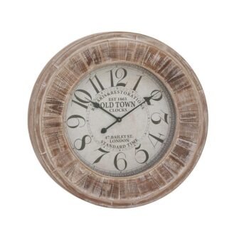 31 in. x 31 in. Brown Wooden Wall Clock