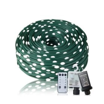 328 ft., 1000 LED Outdoor Decorative String Strobe Christmas Rope with 8...