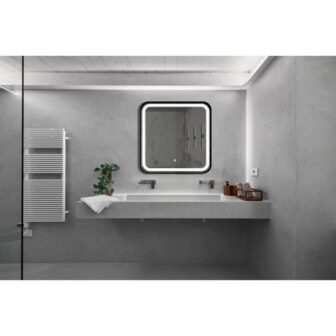 32 in. W x 32 in. H Square Frameless LED Lighted Wall...