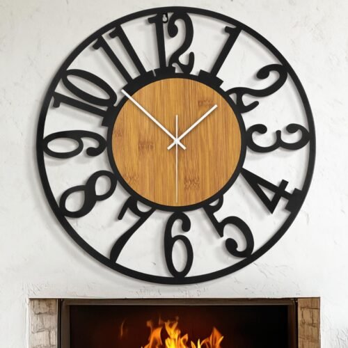 32" Oversized Large Wall Clocks,Silent,Non Ticking,Battery Operated Modern Ro...
