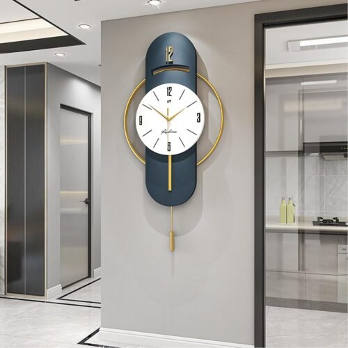33 Inch Modern Wall Clock Wall Clocks Silent Quality Quartz Battery Operated wit