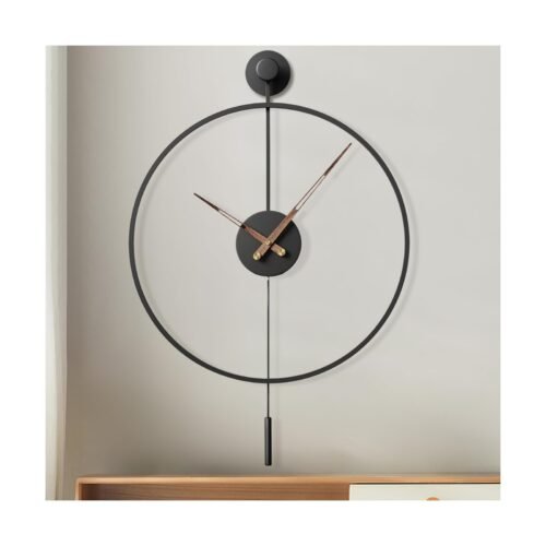 34.6×24 Inch Large Modern Decorative Giant Pendulum Wall Clocks,Big Classic