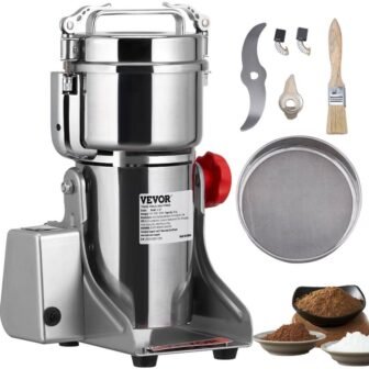 35.3 oz. Electric Blade Grain Mill Coffee Grinder, High Speed 2500W Commercial...