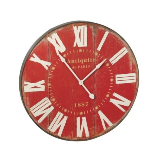 36" Giant Big RED WALL CLOCK Wooden MDF Midwest CBK NEW 114128 FaBuLouS!