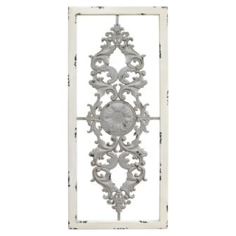 36 in. Charlie Metal Gray Wall Decor