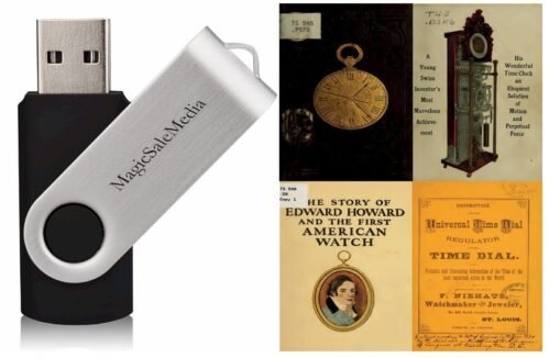 383 Old Rare Books on Horology Pocket Watch Clock Repair - Vol. 1, 2 & 3 on USB