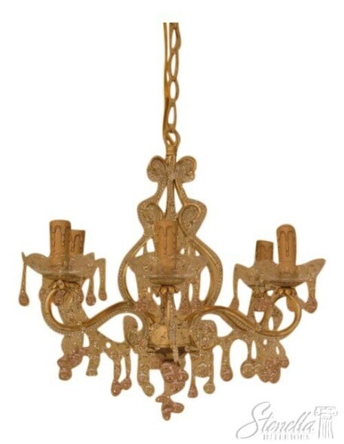 39890: Venetian Style Decorator Small Hanging Light Chandelier