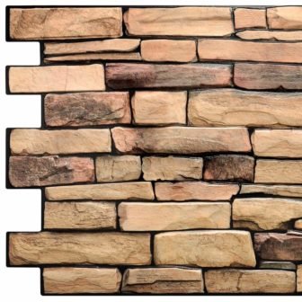 3D Falkirk Retro 10/1000 in. x 39 in. x 20 in. Yellow...