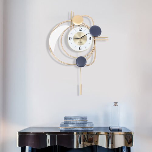 3D Mute Design Art Decor Inspired Modern Wall Clock Nordic Metal Hanging Clocks