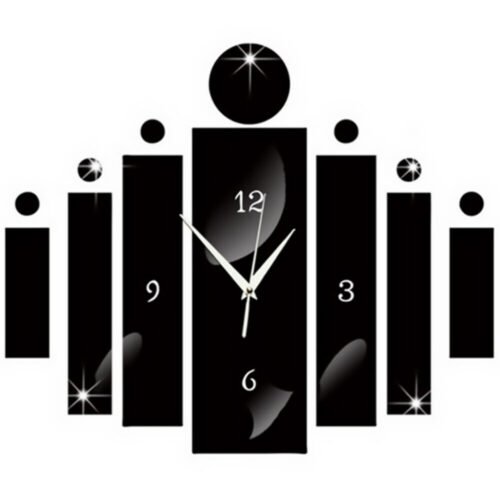 3d Wall Stickers Clock Appliques Embellishments Clocks Office