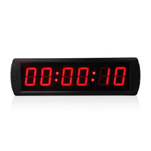 3" Electronic Countdown Clock Led Digital Wall Clock Big Timer With Stopwatch