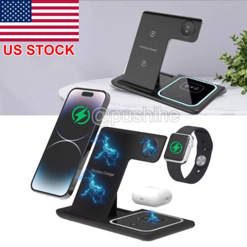 3 In 1 Wireless Charger Solution Dock For Apple Watch iPhone 16 15 14 13 Pro Max