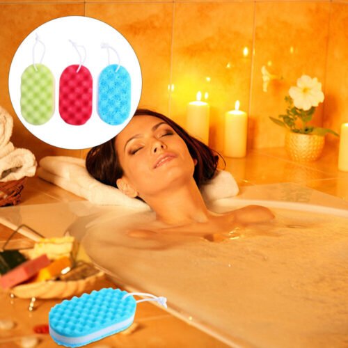 3 Pcs Bathing Cute Sponges Three Layer Men Body Wash Fitness