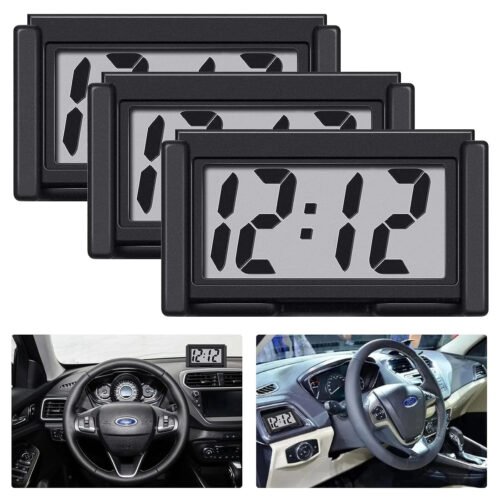3 Pcs Mini Digital Clock Small Magnetic Digital Clock Stick on Battery Operated