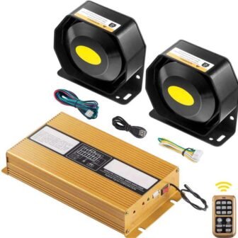 400W 8 Sound Loud Car Warning Alarm Police Fire Horn PA Speaker...