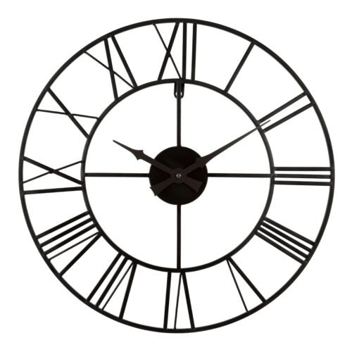 404-3451 La Crosse Clock Co. 20" Skeleton Metal Analog Wall Clock