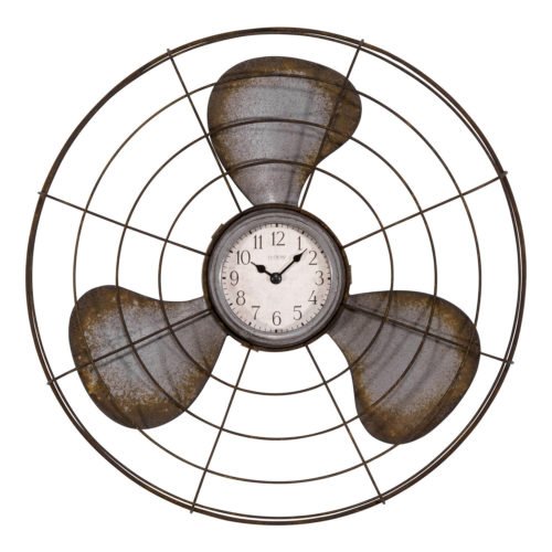 404-3942 La Crosse Clock Co. 16.5" Decorative Analog Wall Clock - Fan