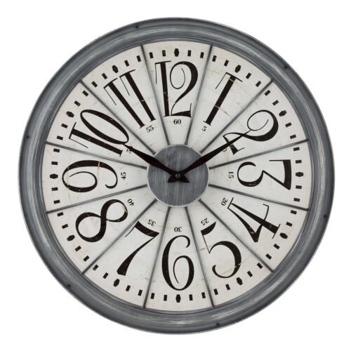 404-3950 La Crosse Clock Co. 20" Decorative Metal Analog Wall Clock