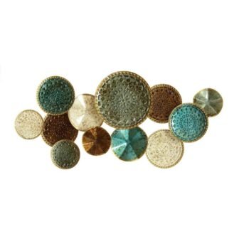 40.5 in. Charlie Metal Gold Wall Decor