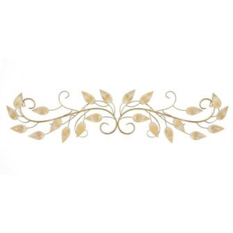 40 in. Charlie Metal Gold Wall Decor
