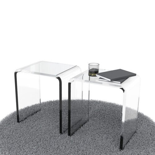 40x30x45 cm,19mm Thick Bathroom Stool Nightstand Small Side Table Coffee Table