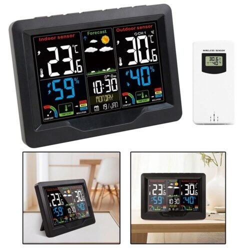 433MHz Wireless Weather Clock with Maximum Minimum Temperature Recording