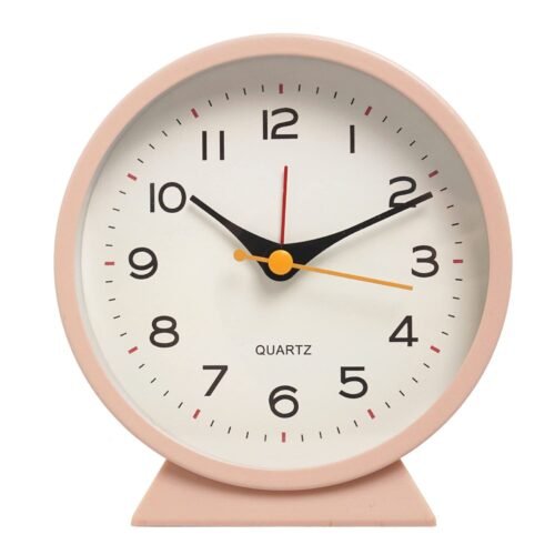4.5" Battery Operated Antique Retro Analog Alarm Clock, Small Silent Bedside ...
