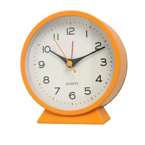 4.5" Battery Operated Antique Retro Analog Alarm Clock Small Silent Bedside D...