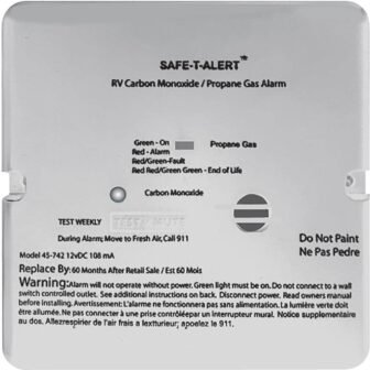45 Series Safe-T-Alert Dual Carbon Monoxide/Propane Alarm in White