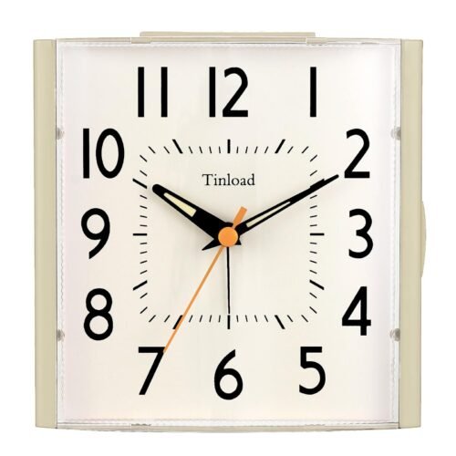 4.7" Vintage Retro Analog Alarm Clock Super Silent Non Ticking Clock With Night