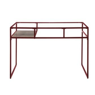 48 in. Red Home Office Retangular Desk Computer Desk Writing Desk