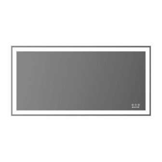 48 in. W x 24 in. H Large Rectangular Aluminum Framed Wall...