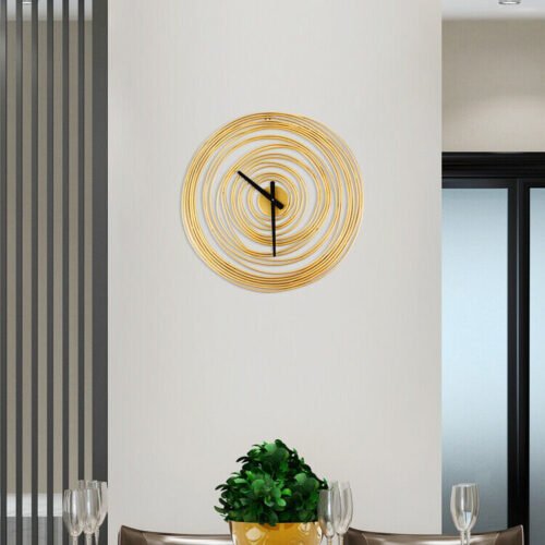 49 cm Oversized Round Metal Wall Clock Art Decor Modern Style Super Mute Clock