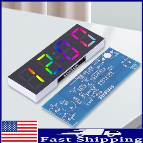 4 Digit DIY LED Digital Clock Kit Electronic Clock Kit for Soldering Project