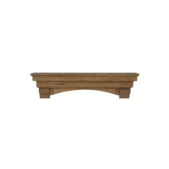 4 ft. Antique Finish Cap-Shelf Mantel