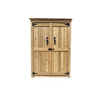 4 ft. W x 2 ft. D Wood Garden Storage Shed (8...
