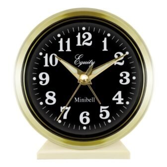 4 in. Round Loud Bell Keywind Analog Alarm Clock