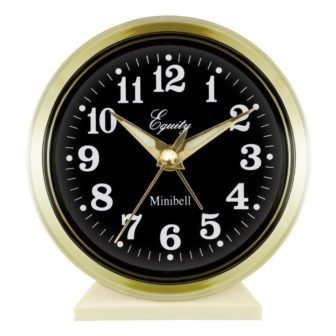 4 in. Round Loud Bell Keywind Analog Alarm Clock