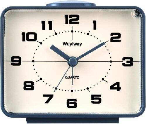 4" Retro Analog Alarm Clock ,Vintage Decor for bedroom, Nightstand, Bedside, Des