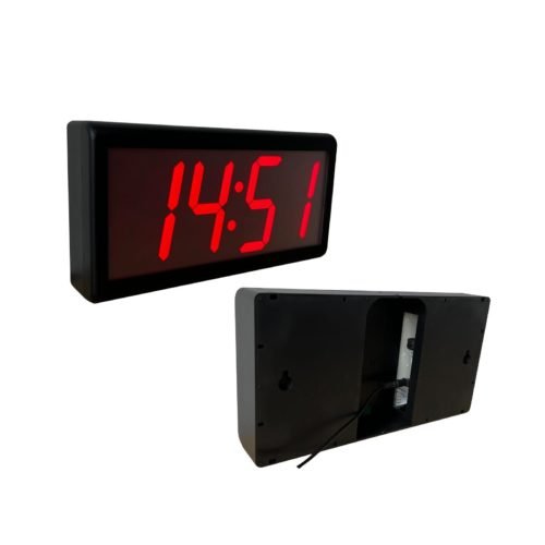 4" x 4 Digit NTP WiFi Clock, Network Synchronized, Automatic DST Reset