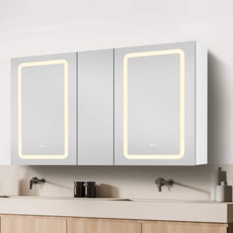 50 in. W x 30 in. H Large Rectangular Aluminum Surface Mount...