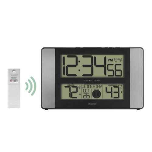 513-1417AL La Crosse Technology Atomic Digital Wall Clock TX141-BV2 - Open Box