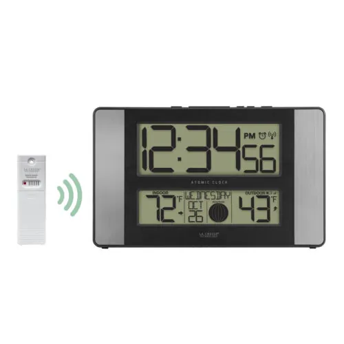 513-1417AL La Crosse Technology Atomic Digital Wall Clock TX141-BV2 - Open Box