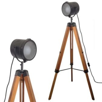 54.68 in. Black Swing Arm 1 Light Adjustable Height Floor Lamp